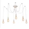 Retro Chandelier White E27 Attic Living Room Edison DIY Adjustable Hanging Light Decoration Pendant Lamp Ceiling Light Bedroom