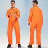 1 Stück Cosplay Gefängnisuniform Kostümhose Mann und Frau Overall Erwachsener Orange Gefängnisuniform Erwachsener Halloween Party Kostüm Requisite