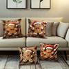 Festive Gingerbread Christmas Pillowcases: Adorable Decor for Your Holiday Home! Sofas, Bedroom Pillow Covers, Holiday Gifts
