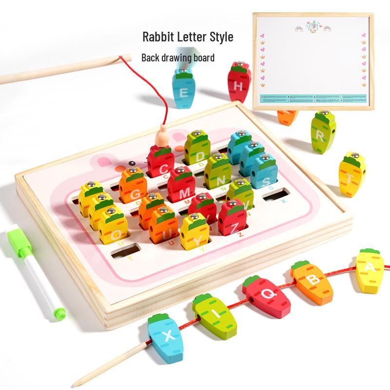 Children s Multifunctional 9-in-1 Wooden Drawing Board and Educational Toy