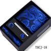 Men's 4-Piece Tie Gift Set for Business, Wedding, and Formal Wear.