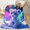 1pc Cute Elephant On Moon Blanket Soft Comfortable Lightweight Perfect for Travel Camping Picnics Sofa Office Bed Living Room Ideal Gift for Friends