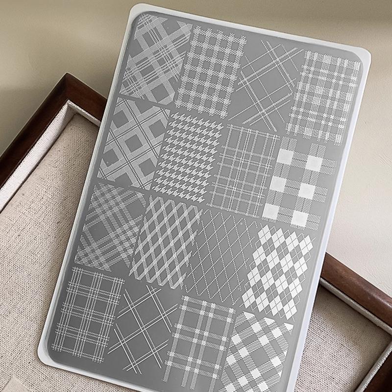 2026 Horse Year Nail Stamping Plates  Year'S Horse Snowflake Geometric Pattern Stencil Nail Art Stamps Template Nail Tools