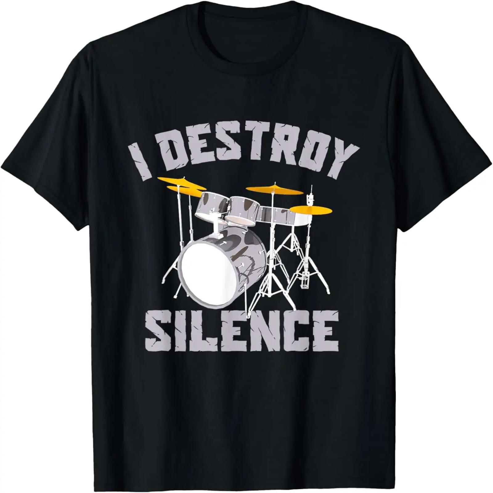 I Destroy Silence Drums High Decibel Drummer Toddler School T-Shirt S разноцветный