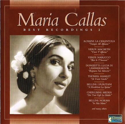 CD MARIA CALLAS - Best Recording 2 CO3502 Classic Options 2006 France Classical Used