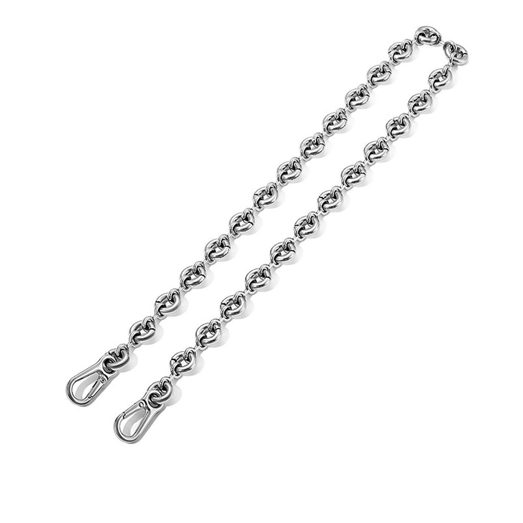 Stylish Alloy Bag Chain Replacement Accessory Fashion Shoulder Strap with Metal Buckles For DIY Handbag Underarm Bags