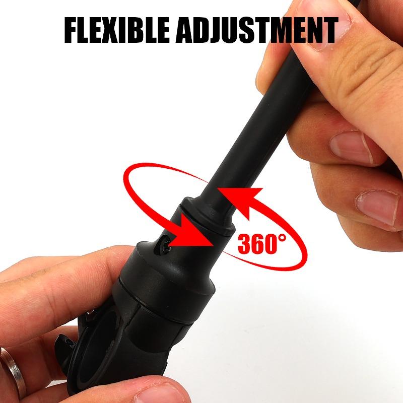1/2PCS 360 Rotatable Adjustable Rearview Mirror Motorcycle Bendable Hose Mountain Road Bike Rearview Handlebar Grips Mirrors