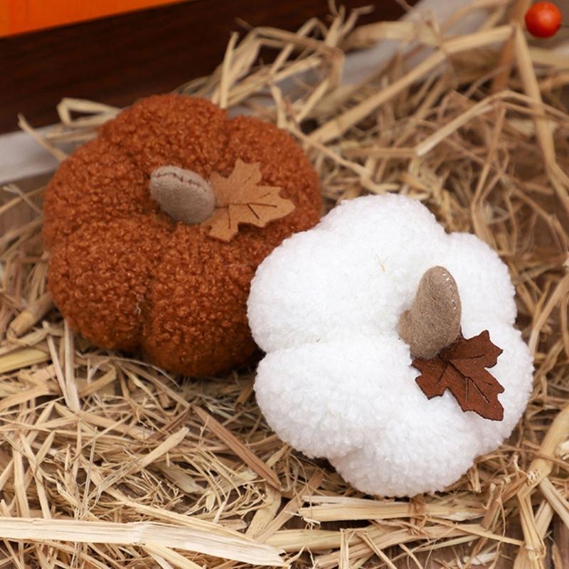 Halloween Party Decorations Nordic Pumpkin Figurine Sculptures Ornament for Indoor Outdoor Yard Lawns Holiday Decors