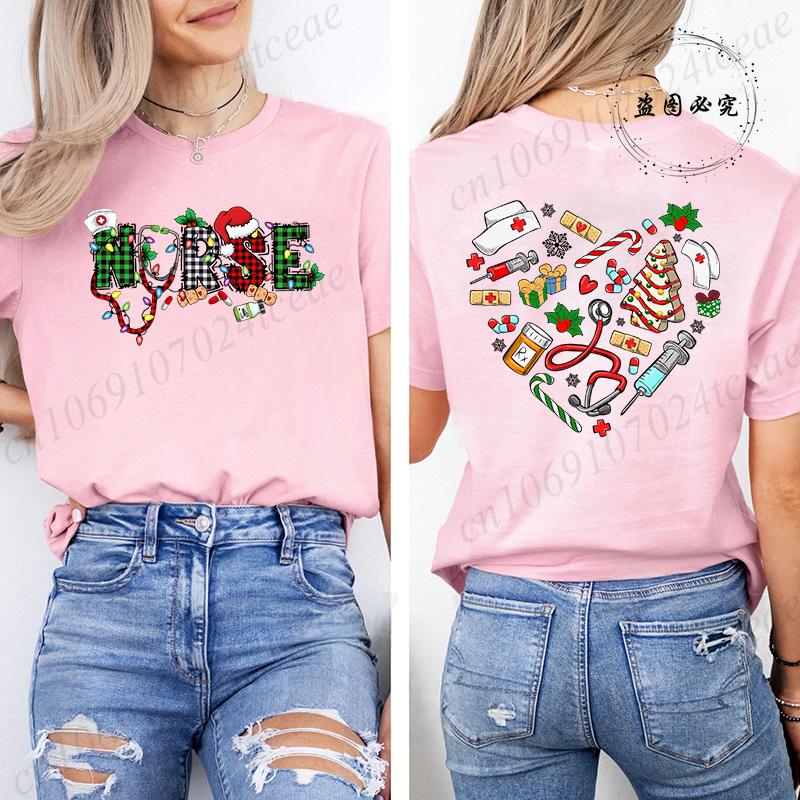 Nurse Christmas ShirtChristmas Nursing TShirtNurse Life TeesER Christmas Party TShirtsParty Crew TeesWomens Clothing