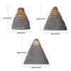 1PC Hand-woven Rustic Grey Bohemian Style Rope Lampshade Ornament Linen Rope Homestay 3 Sizes