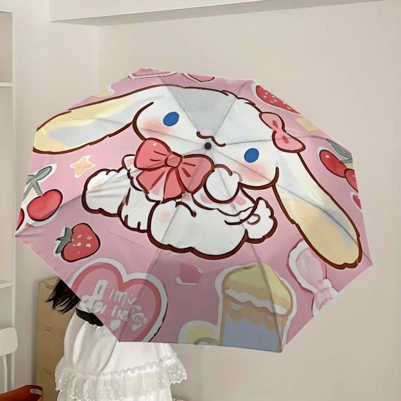 1pc Cinnamoroll Automatic Open/Close Umbrella, Lightweight Design for Everyone,Durable Canopy yy251014073
