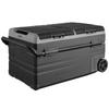 VEVOR Car Refrigerator, 12 Volt Car Refrigerator Fridge, 115 L Dual Zone Portable Freezer with Wheels and Handle, -4 degrees F-68 degrees F