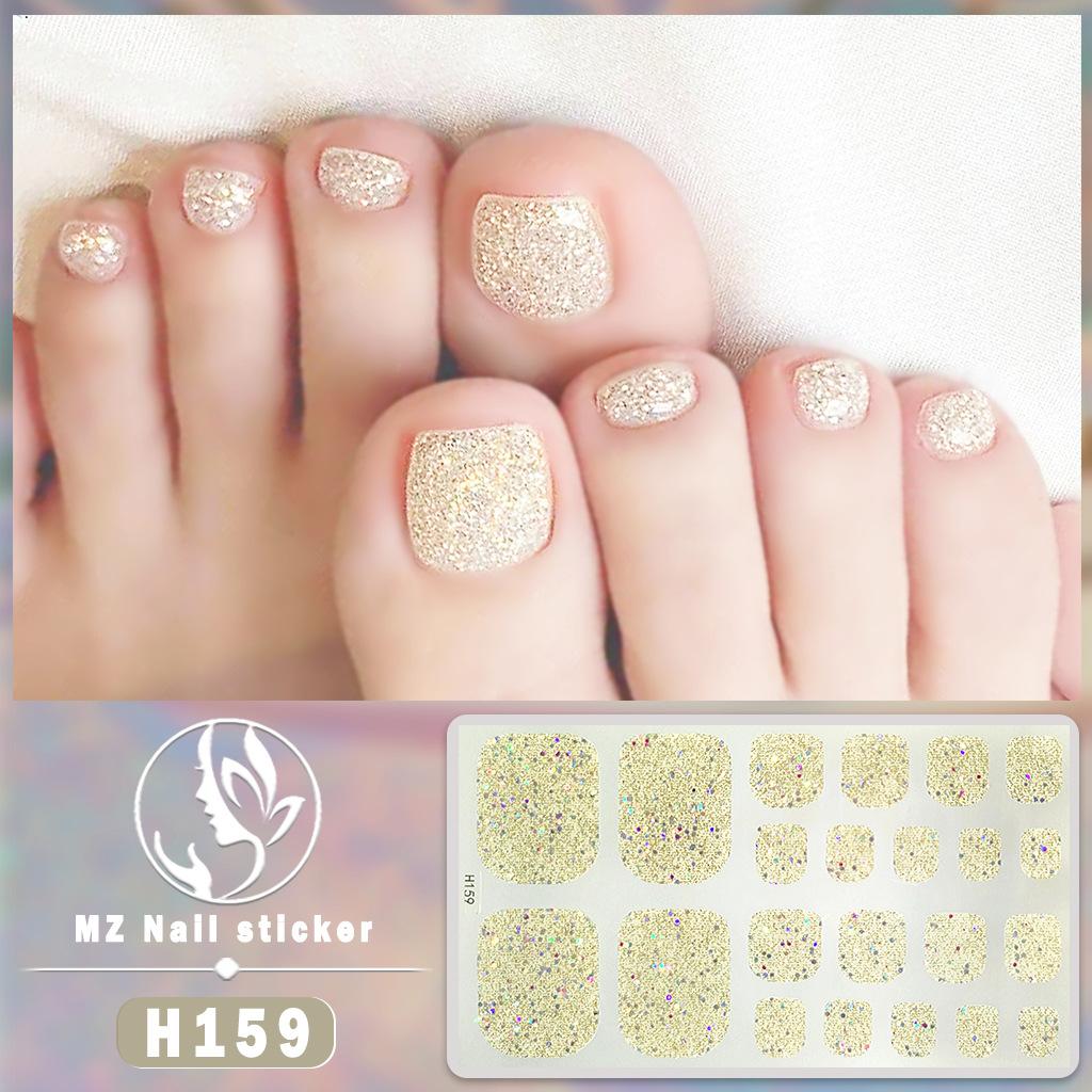 H New Nail Sticker 3D Diamond Nail Sticker Waterproof Long-lasting White Nail Sticker
