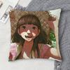 GGoodnight Punpun Doublesided Printed Square Decorative Cushion Cover for Sofa Living Room Home Decor