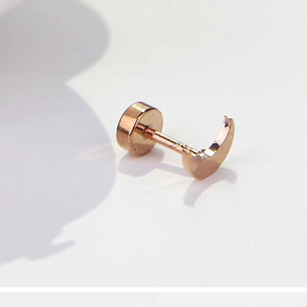 Women's Daily Basic Moon Piercing (Single)