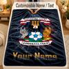 Flanelinis pledasCoventry City FC Individualus pavadinimo tekstas Personalizuotas minkštas šiltas pledas Namų dekoras Dovana