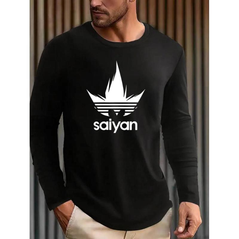 

Dragon Balls Men s Oversized Long Sleeve T-Shirt, Cotton Polyester Mix, Solid Navy, Loose Comfortable Street Style XXL чёрный