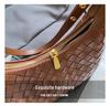 2025 Women's Versatile Woven Shoulder Bag - Fashionable Dumpling Style for Commuters