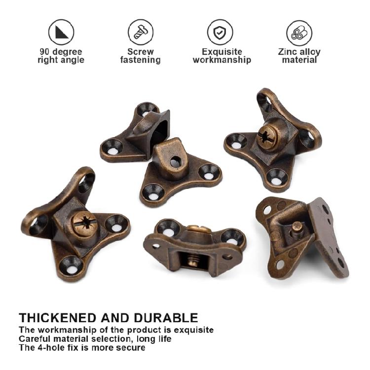 20 Peças Suporte de Canto de Borboleta Ângulos Retos para Móveis de Madeira Armário