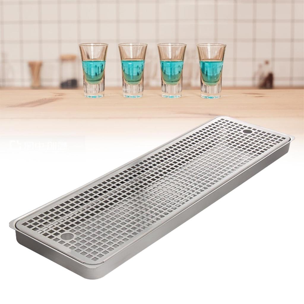 Drip Tray Beverage Serving Receiving Stainless Steel Bar Coffee Tea Filtration