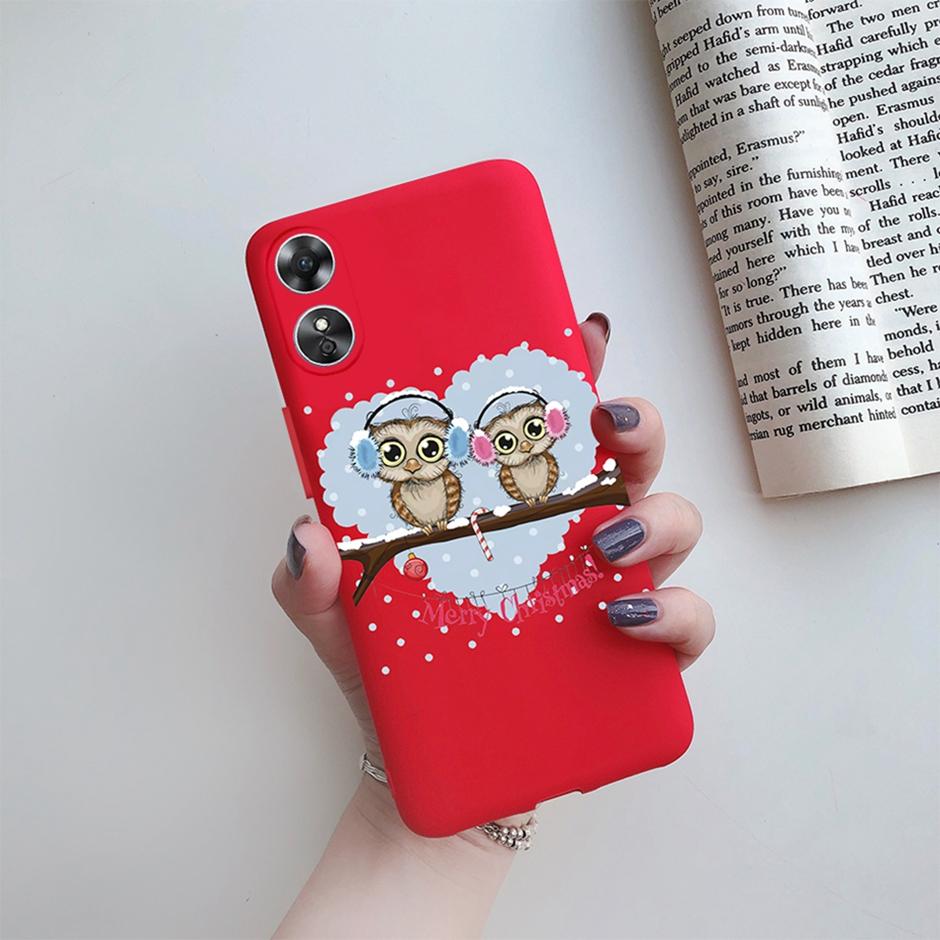 For OPPO A17 Phone Case CPH2477 Flower Butterfly Casing TPU Soft Silicone Back Cover for Oppo A17 A 17 Shell OppoA17 Bumper Capa