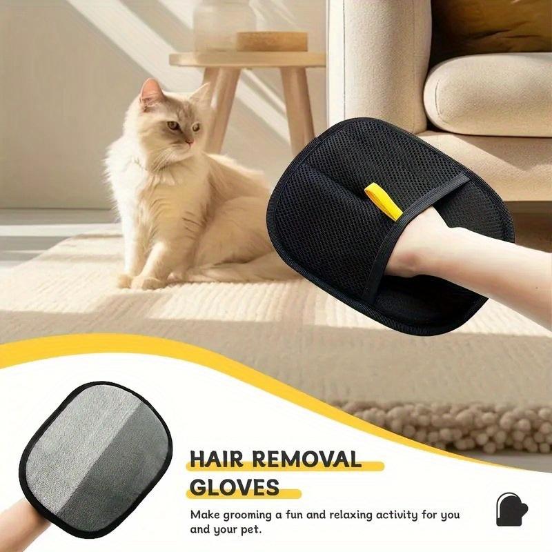 1/3/5PCS Pet Grooming Gloves Hair Remover Mitt Deshedding Brush for Cat Dog Rabbit Suitable for Long Short Curly Fur Types