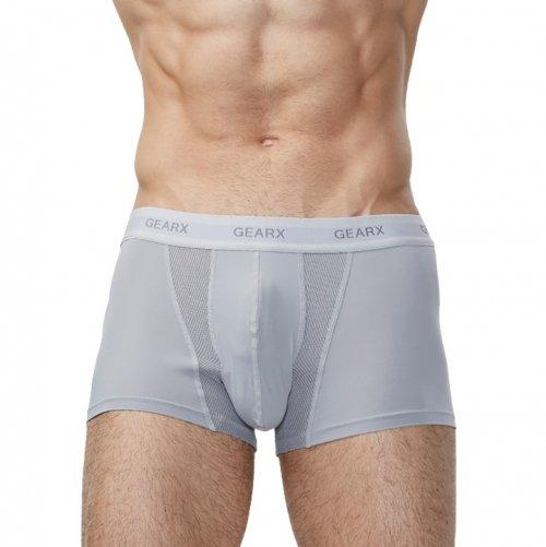 

[GearX] Premium Summer Mesh Separate Pouch Boxer Briefs [Shipped from Korea] 100% Authentic Grey - 105