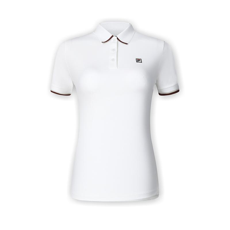 

New FILA Polo Shirts Women s White A11W423125FWT M