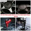 Steering Wheel Frame / Gear Shift Knob Head Handle Cover Trim For Mercedes Benz A C E G GLS GLK Class W204 Accessories Interior