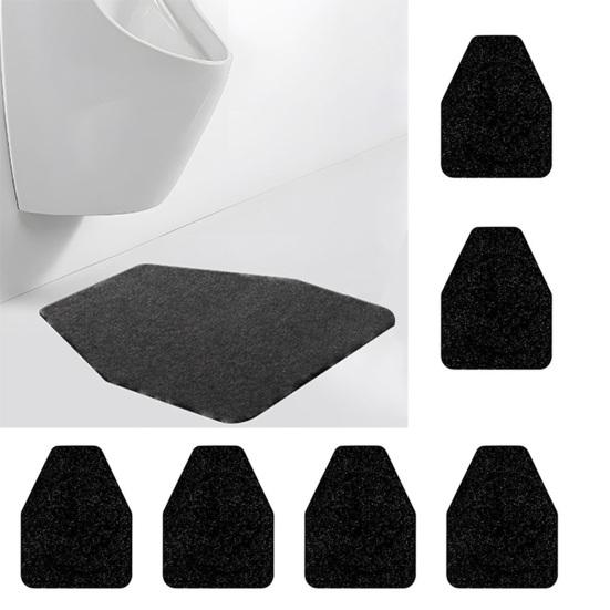 6Pcs Urinal Floor Mats for Men Bathroom Absorbent Urinal Pads Reduce Odors Protect Floors Washable Non-Slip Urinal Rug for Guest