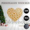 Large Vintage Wrought Iron Heart Wall Decor Floral Metal Art Indoor Outdoor Hanging Gift for Valentine Wedding Anniversary Living Room Bedroom