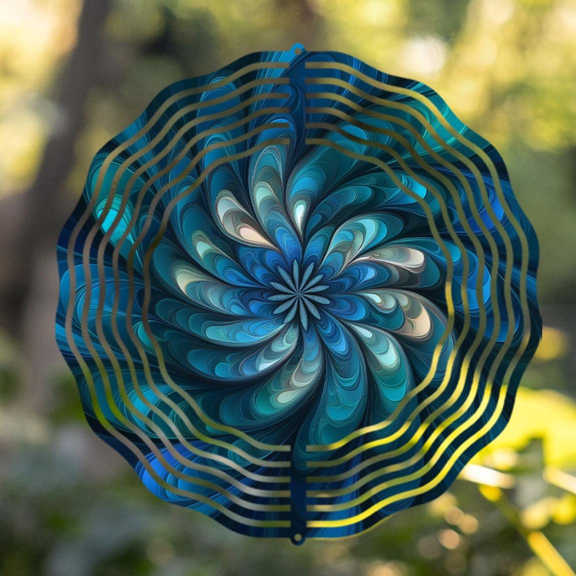 

10 Inch Hanging Wind Chime Fantasy Design Elegant Stylish Balcony Lawn Decoration with 360 Swivel Hook Perfect Gift for Spring Summer 01A