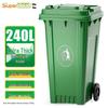 Supercloud 240L Outdoor Heavy-Duty Waste Bin with Lid