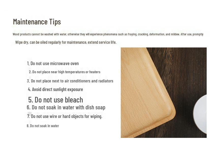 Japanese Style Beech Wood Chopping Board with Handle, Double-Sided, Hangable for Bread, Pastry Storage and Display.
