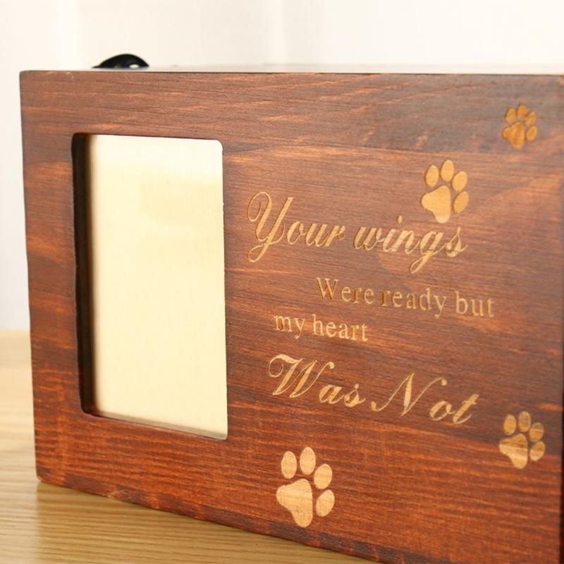 Dog Funeral Cremation Wood Urns for Ashes Pet Wood Memorial Urns Gifts Commemorate Love Funeral Cremation