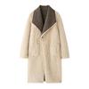 Faux Fur Lange Dames Reversibele Fuzzy Fleece Trenchcoat voor Sherpa Gevoerde Jassen Winter Furry