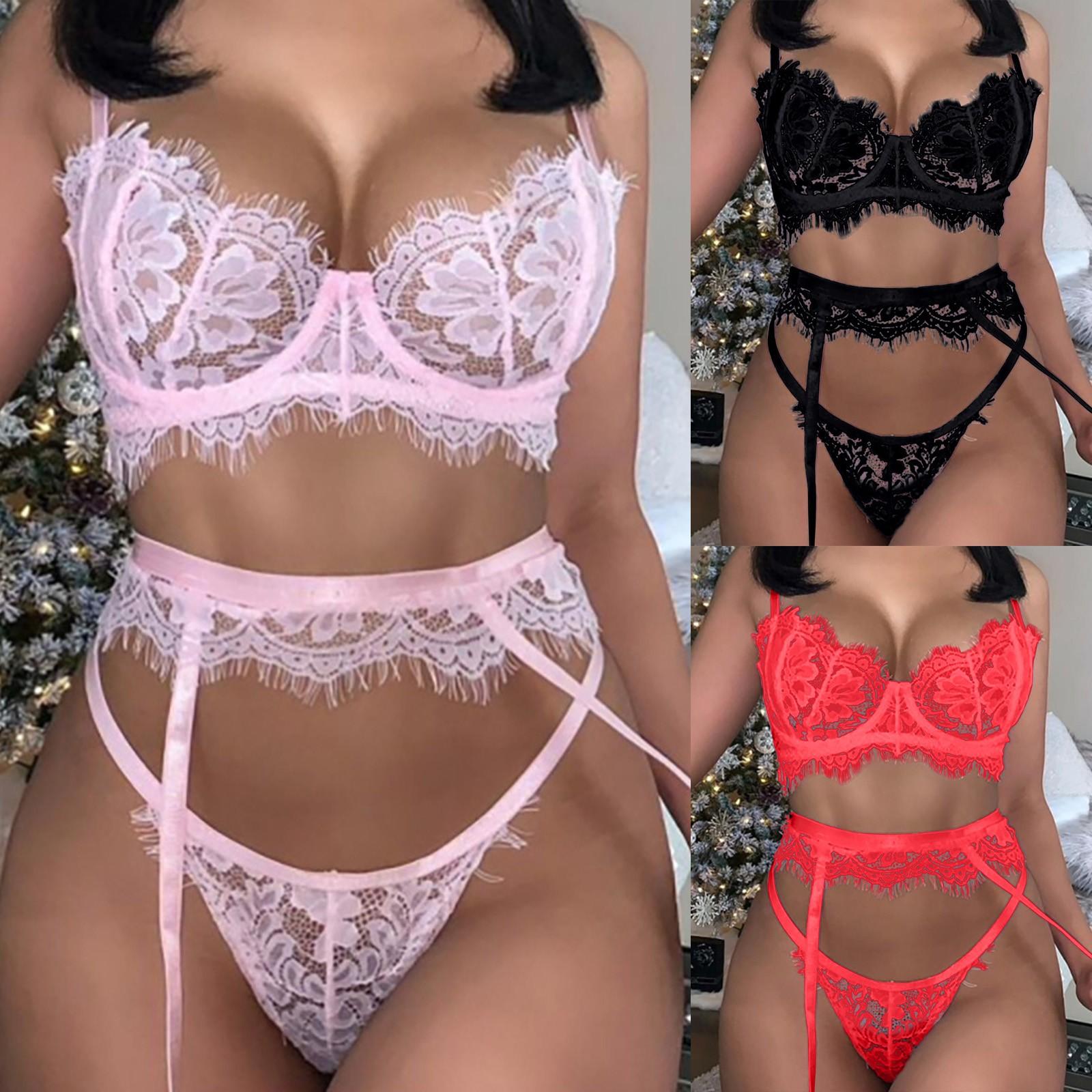 

Женская мода, сексуальный кружевной костюм с разрезом, сексуальное однотонное нижнее белье, трусики