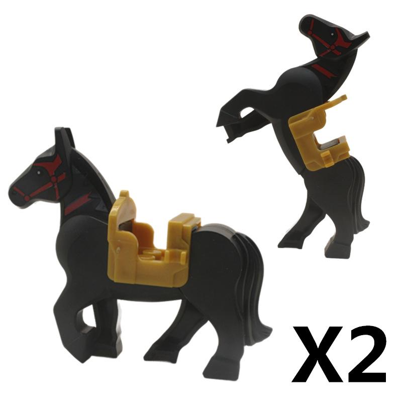 Medieval Castle Knight Building Block African Animal Elephant Tiger Camel Deer Bear Dragon Horse soldier Sheep Boar MOC Toy Gift