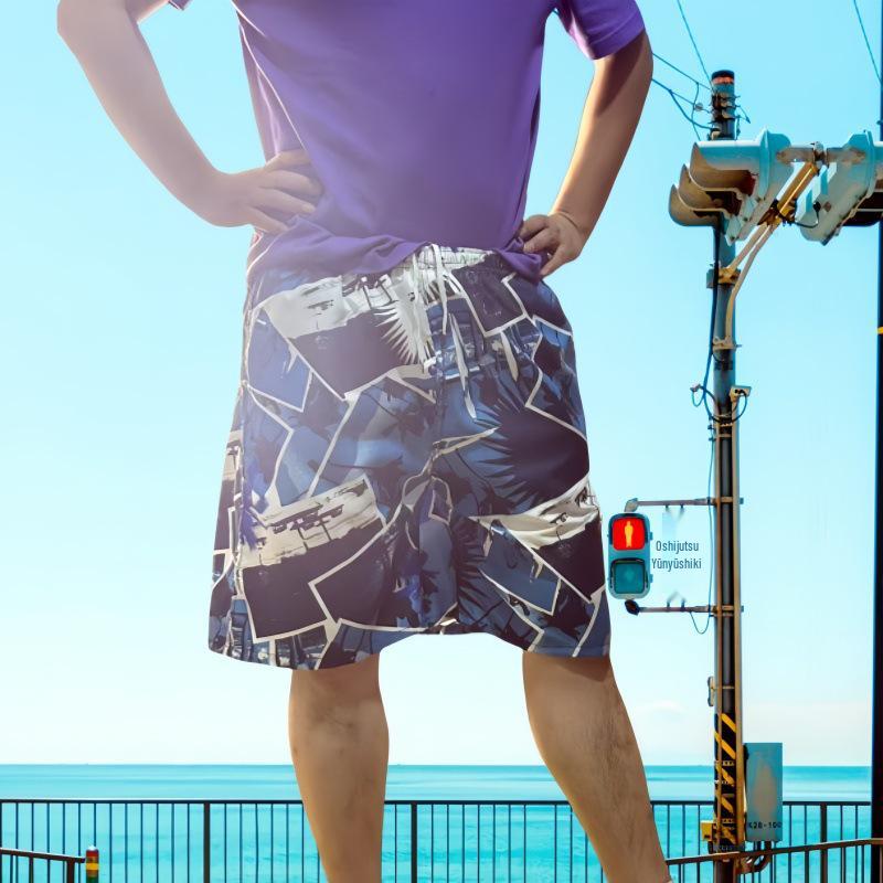 Men's Quick-Dry Camouflage Beach Shorts: European & American Style Swimming and Casual Wear