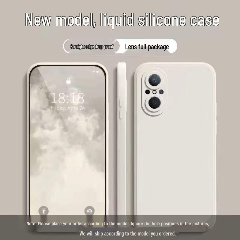 Huawei Nova 10 Youth Edition Liquid Rubik's Cube Phone Case: Solid Color, Full Coverage, Drop Protection, Soft Edge.