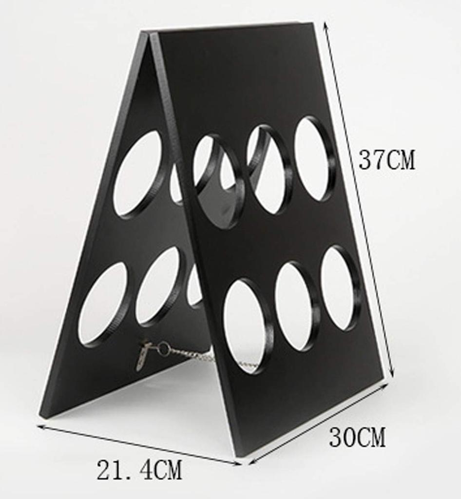 [narunaru] Antique Wooden Wine Holder/Wine Rack, Foldable, Holds 6 Bottles, Stylish