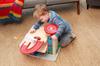 Scratch Wooden Multi-Story Parking Lot with Elevator, Wooden Toy, Ride-On Slope Toy, 6181085, Authentic