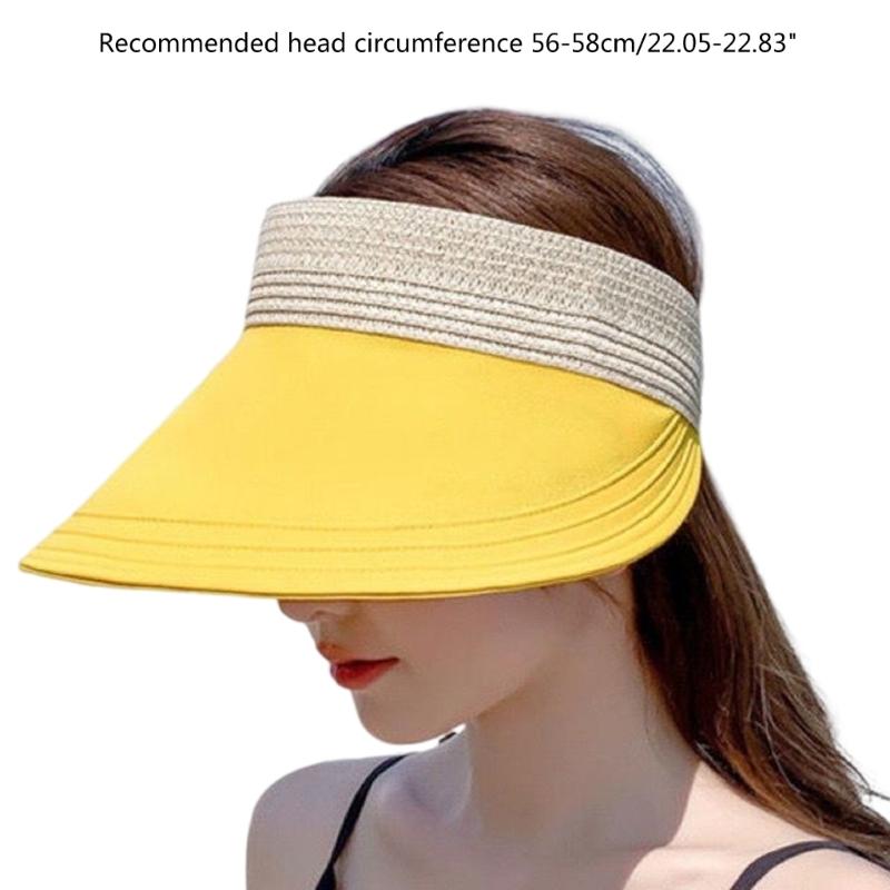 Beach Visor Summer Sun Hat Golf Cap Straw Sun Visor Golf Visor Women Visor Hat
