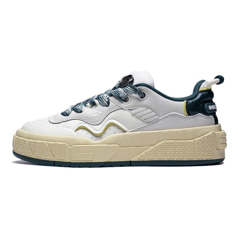 Li-Ning 001 UNBLOCK Women s Low-Top Casual Shoes White Green AGCT096-1 39