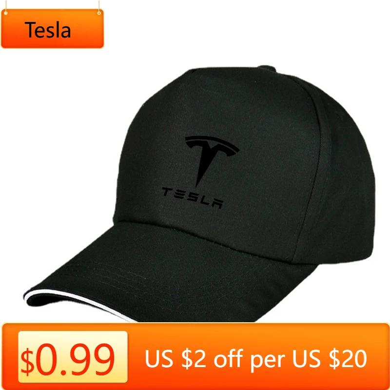 Car Sticker Tesla Baseball Cap Spring Outdoor Adjustable Casual Hats Sunscreen Hat Car Accessories For Tesla Model 3 Model S Mod