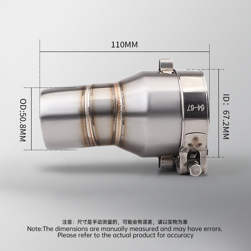 For 800X motorcycle exhaust system modified with stainless steel escape muffler with DB killer for KOVE 800X/800X Rally