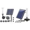 Solar Fountain Pump Outdoor Solar Water Fountain Pump with Nozzles Water Pipe Solar Power Pump for Yard Decorators
