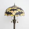 Tiffany Black Bats Floor Lamp Stained Glass for Living Room Bedroom Office Bright Lighting Rustic Corner Decor Standing Tall Un