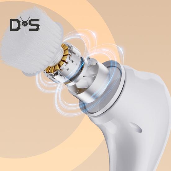 Electric Spin Scrubber Cordless Rechargeable Cleaning Brush with 5 Interchangeable Heads Powerful Motor Cleaning Scrubber