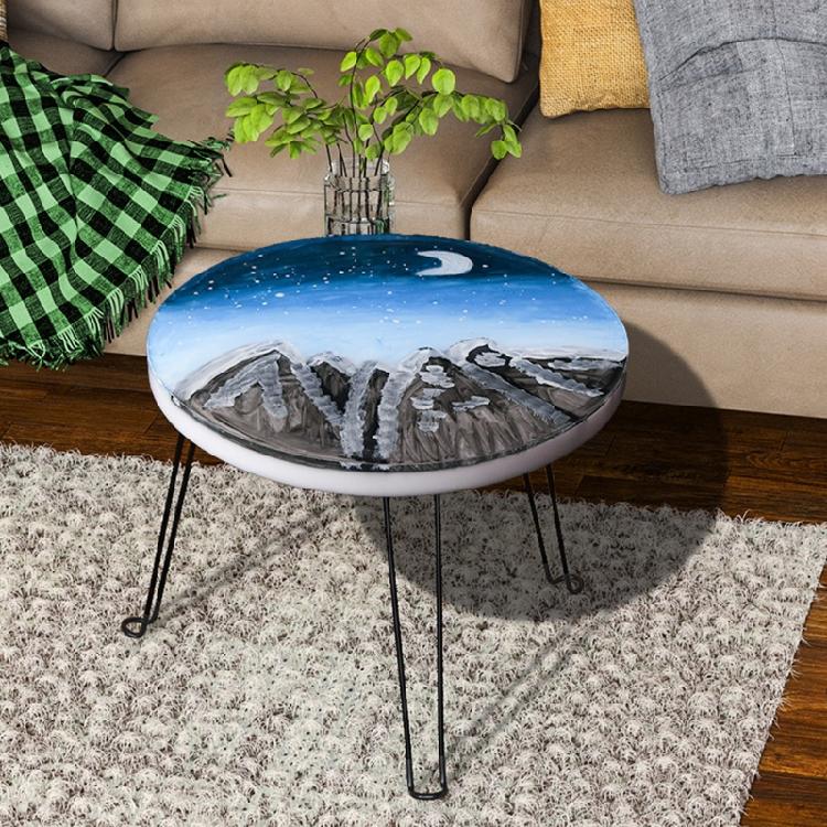 Ocean Table Resin Molds Round Stool Molds Silicone Desk Mold for Epoxy Resin